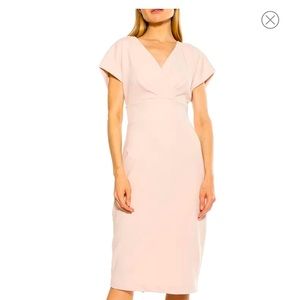 Alexia Admor Naomi Drape Surplice Neck Sheath Dress